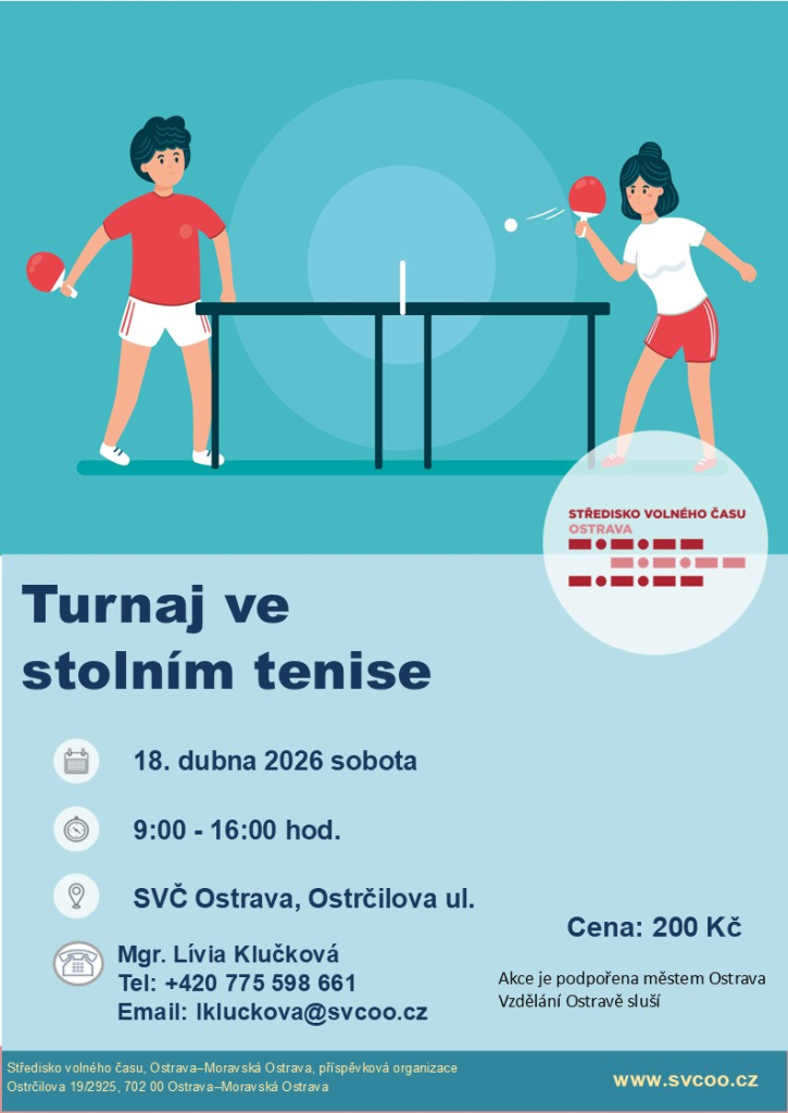 Turnaj ve stolním  tenise, krajské kolo