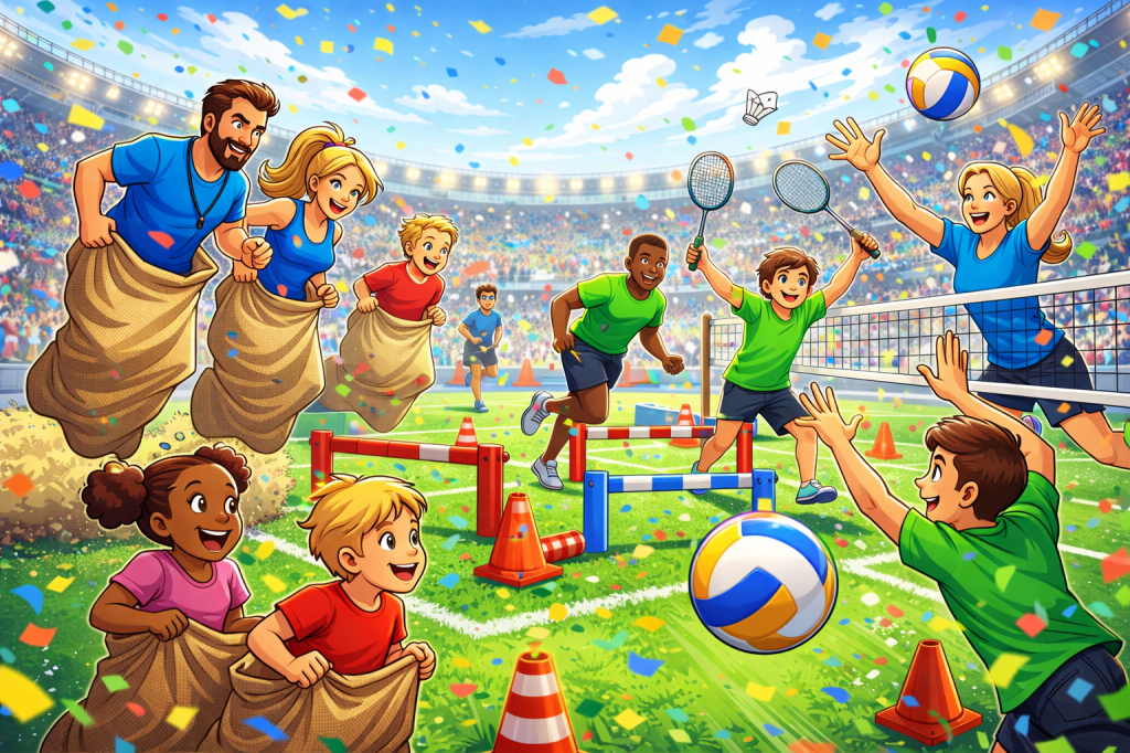 Velká sportovní výzva - Pedagogové vs. Děti ( pro starší)