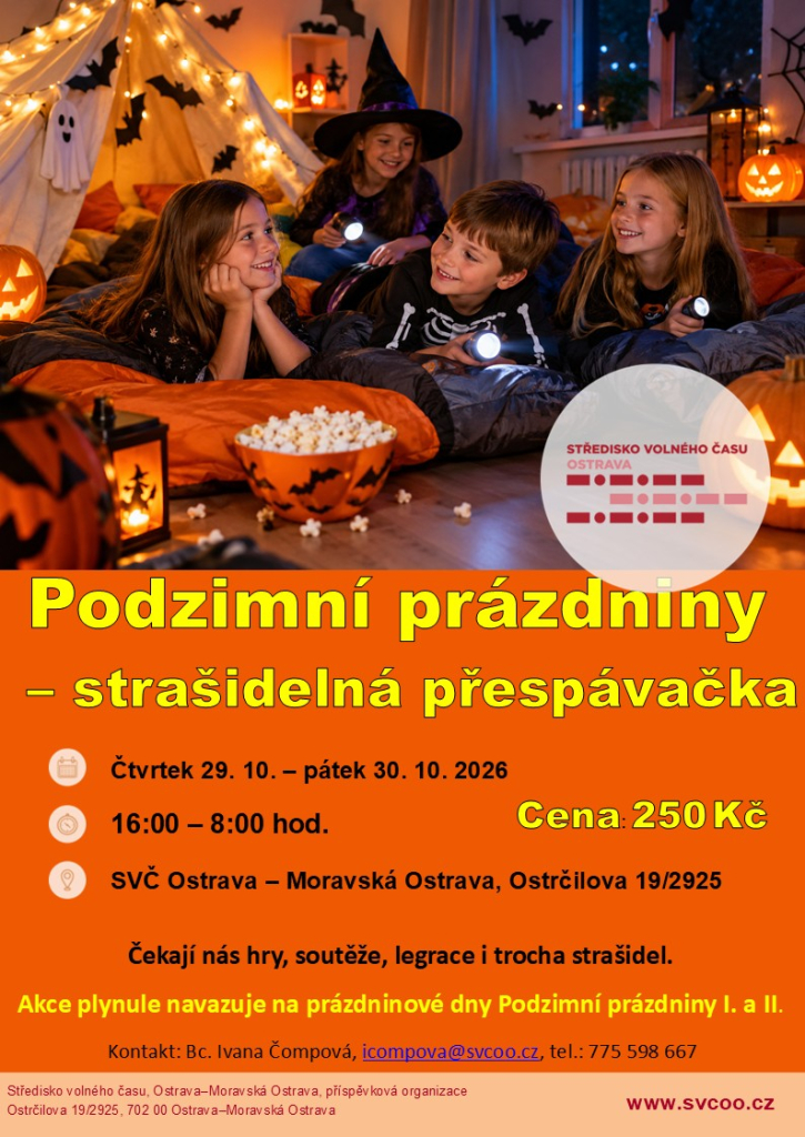 Podzimní prázdniny - strašidelná přespávačka